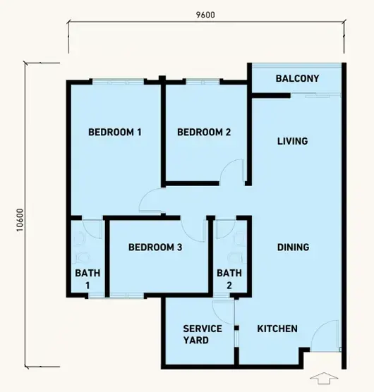 Type A floor layout